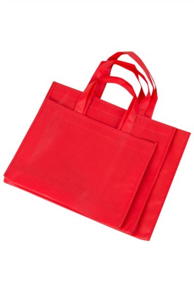 SKEPB007  custom-made green bag design non-woven green bag shopping bag green bag center front view